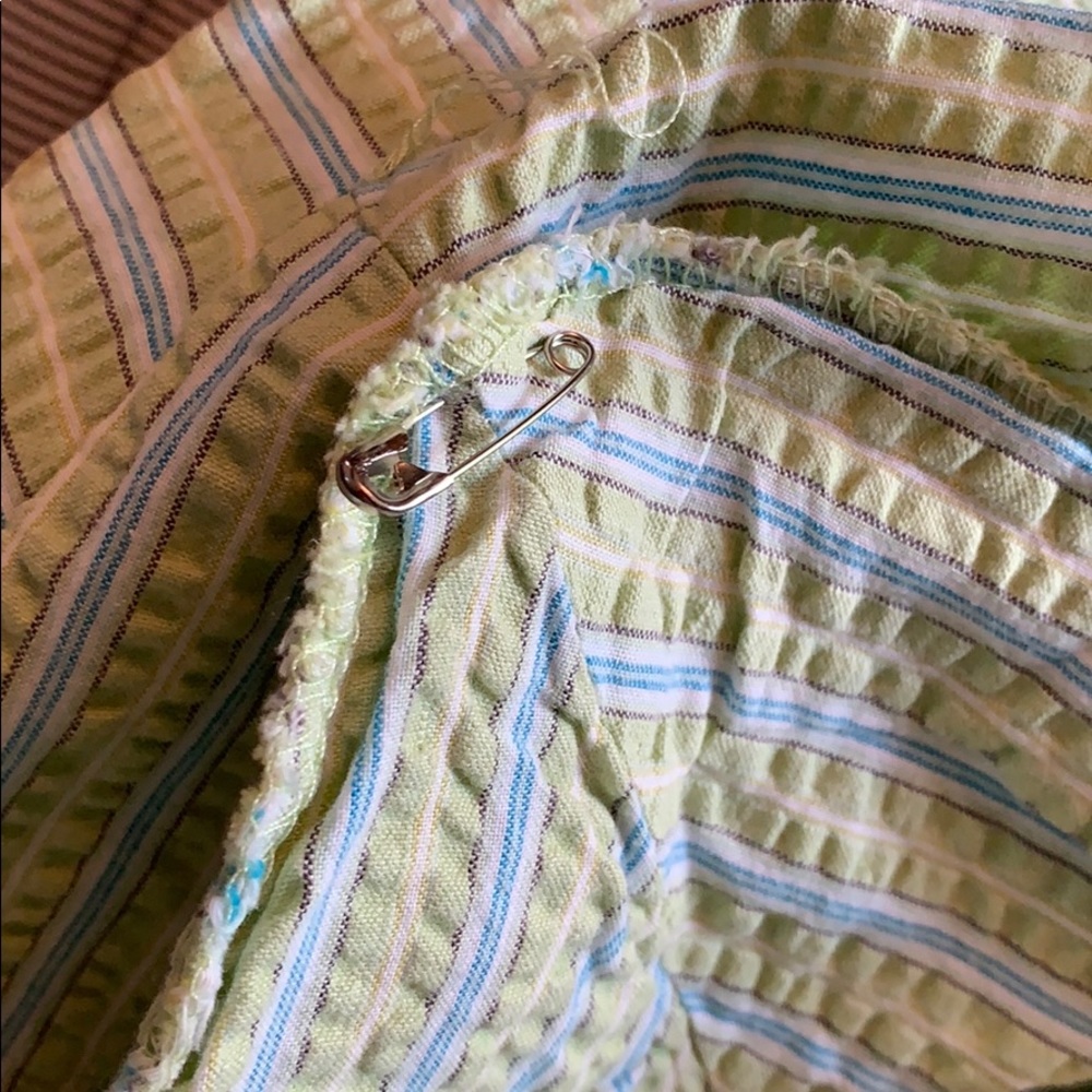 Green and blue cotton blazer - Picture 6 of 9